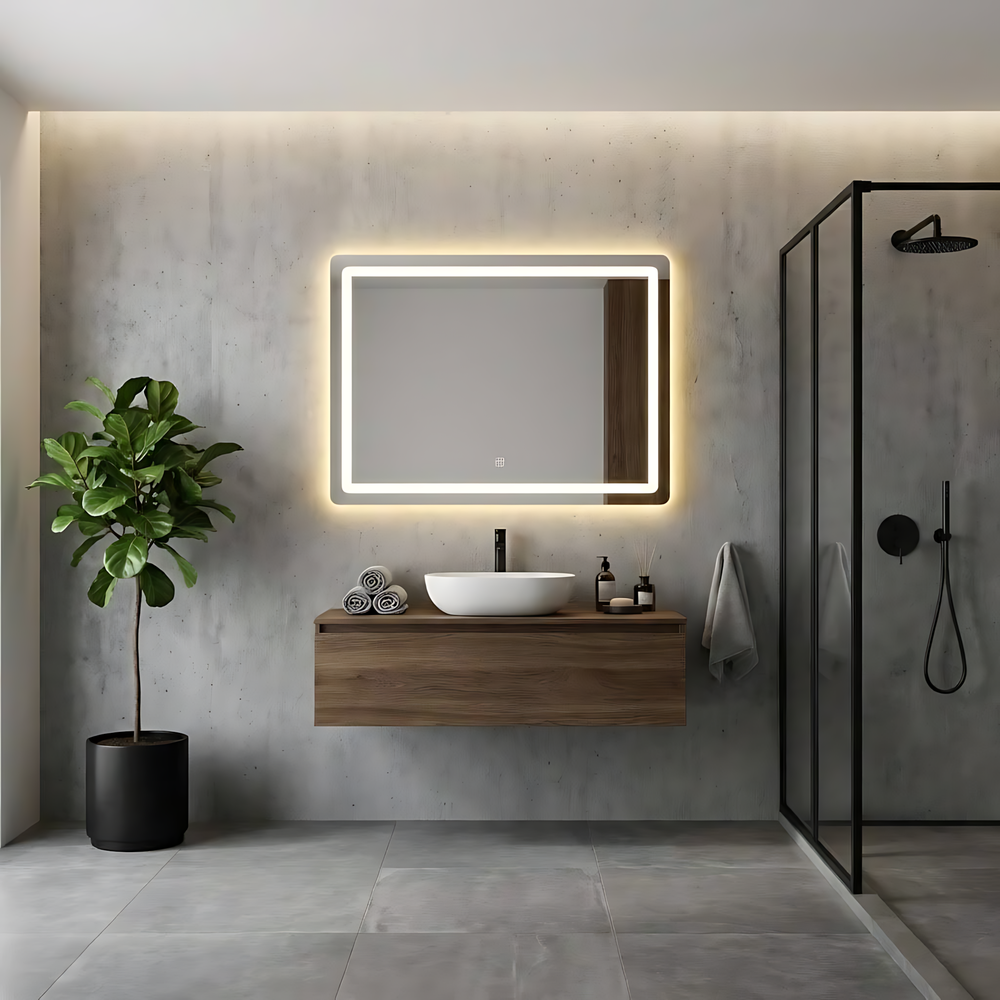 LUSTRO ŚCIENNE LED 80x60cm P10407