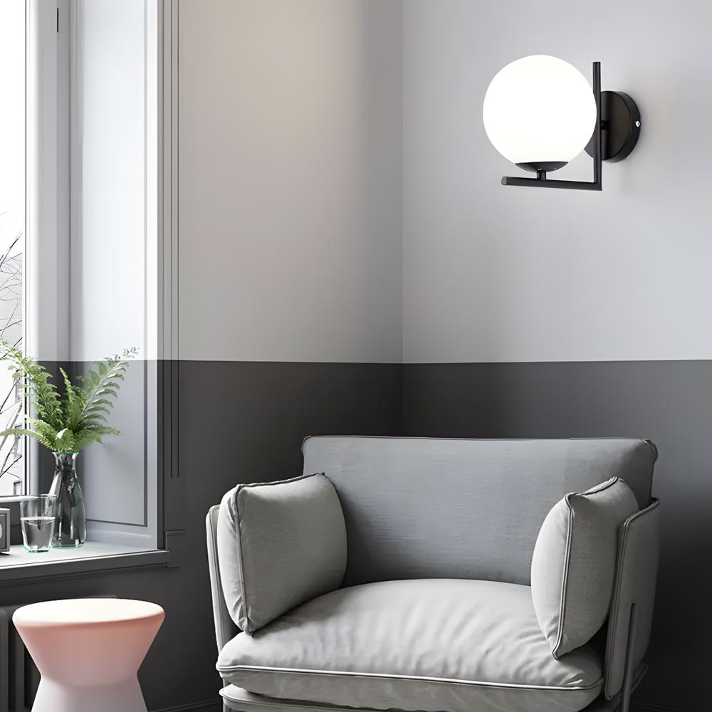 Wandlampe G101-1W Black White