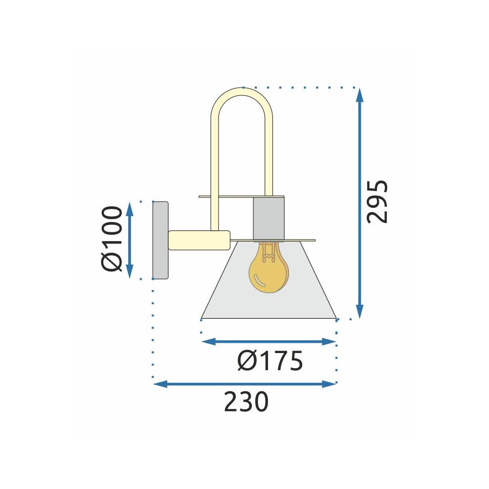 Wandlampe APP1602-1W black