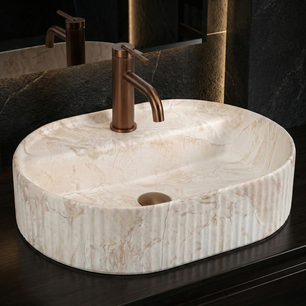 Umyvadlo na desku REA Marcela 50 Saturn