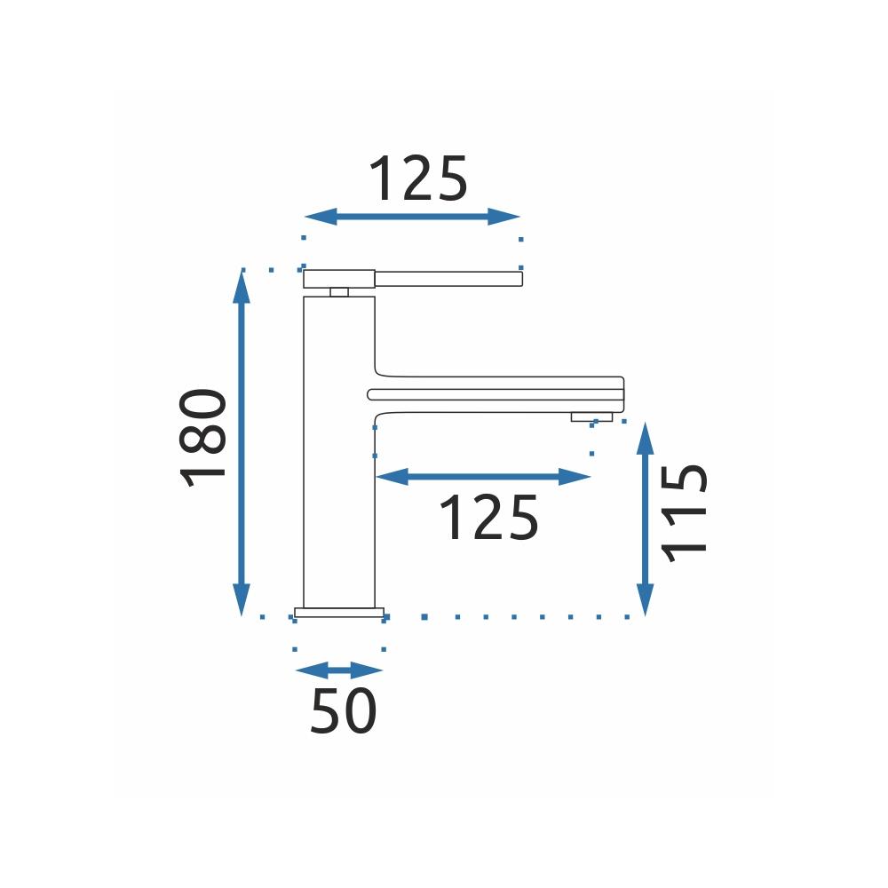 Rea OVAL GOLD niska slavina