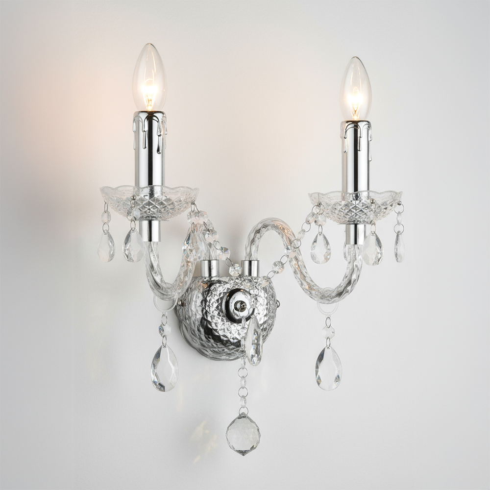 Wandlampe EBT017-2W Transparent