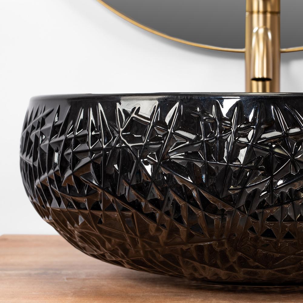 REA ICE BLACK lauapealne kraanikauss