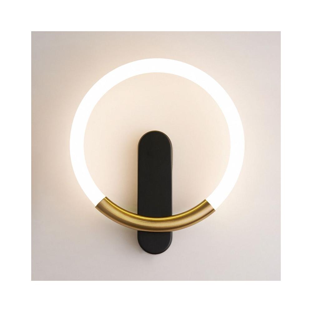 WANDLEUCHTE LED LHJ068-W C BRUSH GOLD/BLACK