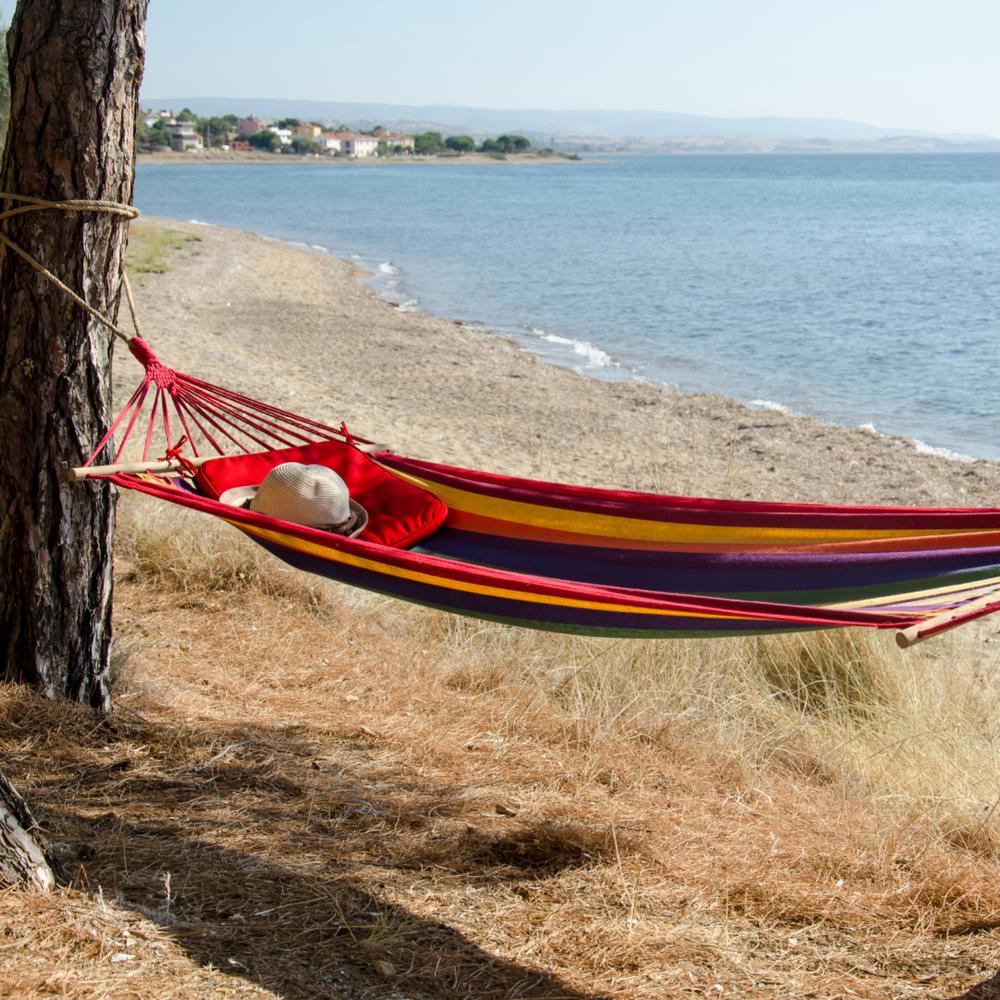 Hamak 1-osobowy z poprzeczką 40cm 400257 Yellow