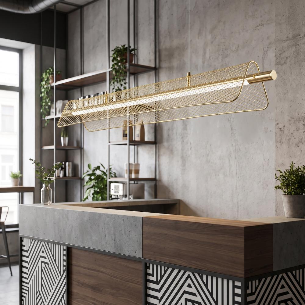 Lampa sufitowa wisząca LED APP1943-CP Złota