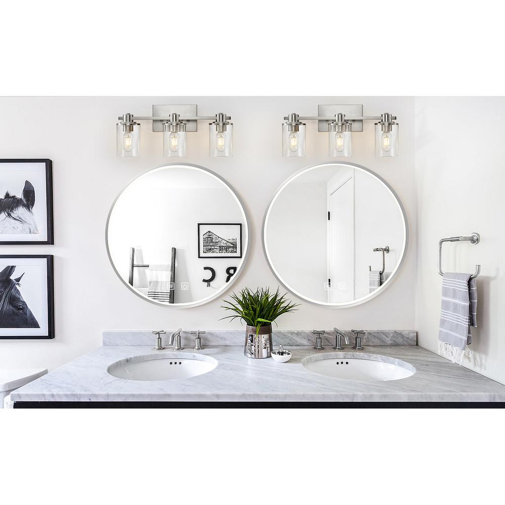 Mirror LED 50cm MMJ BRUSH SILVER