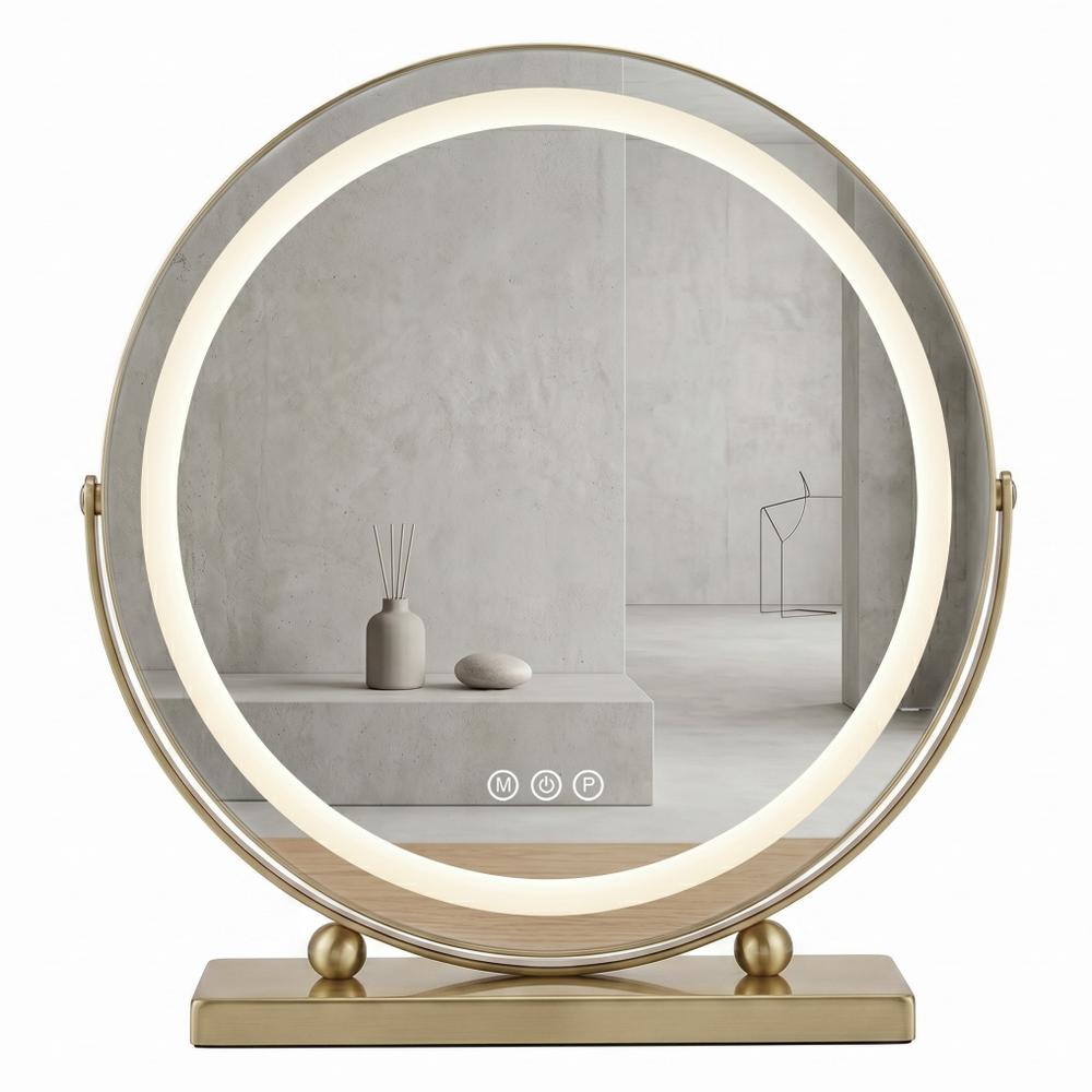 Lustro LED MAKE-UP L.Gold 50 cm