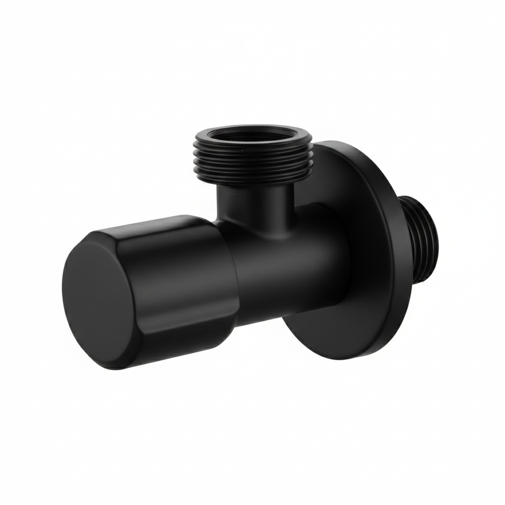 Zawór kątowy 02 1/2" x 3/4" Czarny