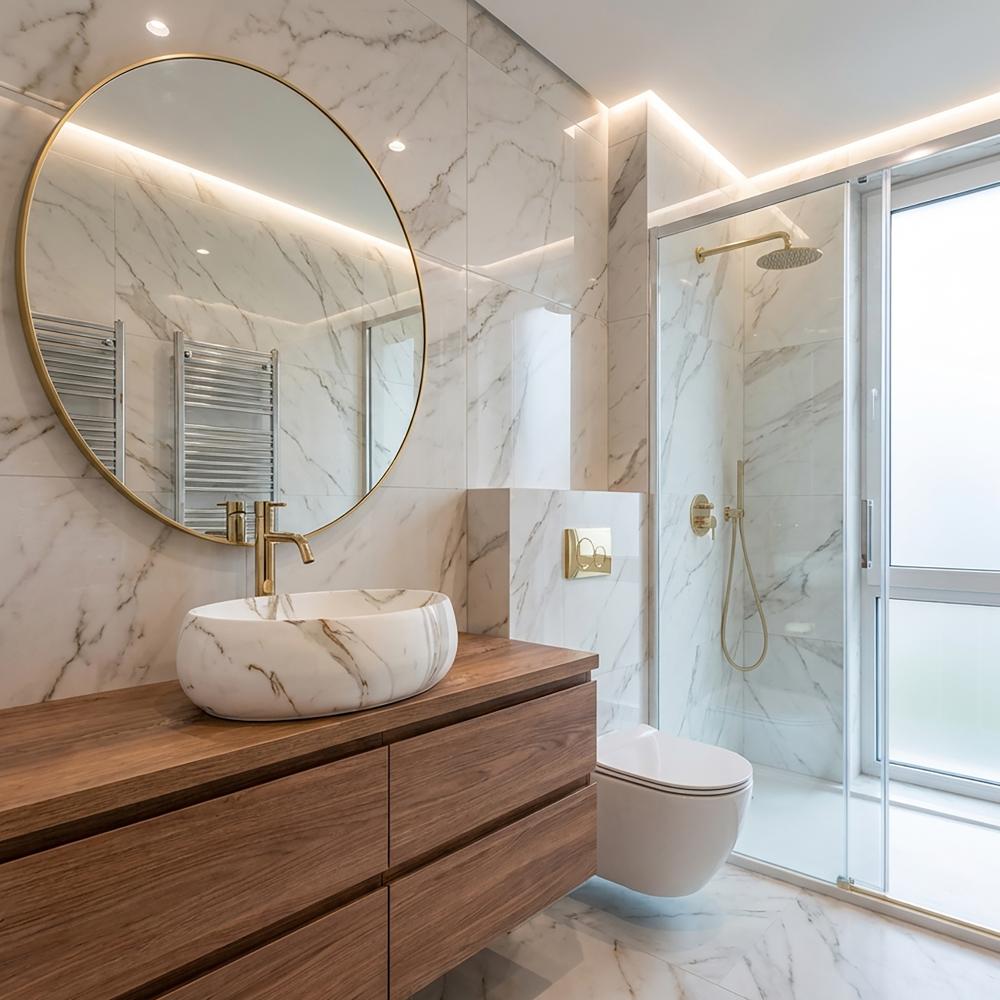 Umywalka nablatowa Rea Linda Lava Mat