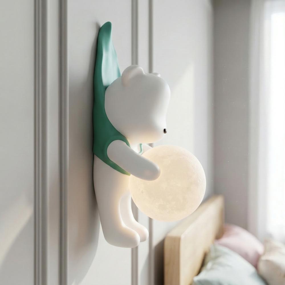 KINKIET ŚCIENNY MIŚ W KOSZULCE G169-1W NIEBIESKI