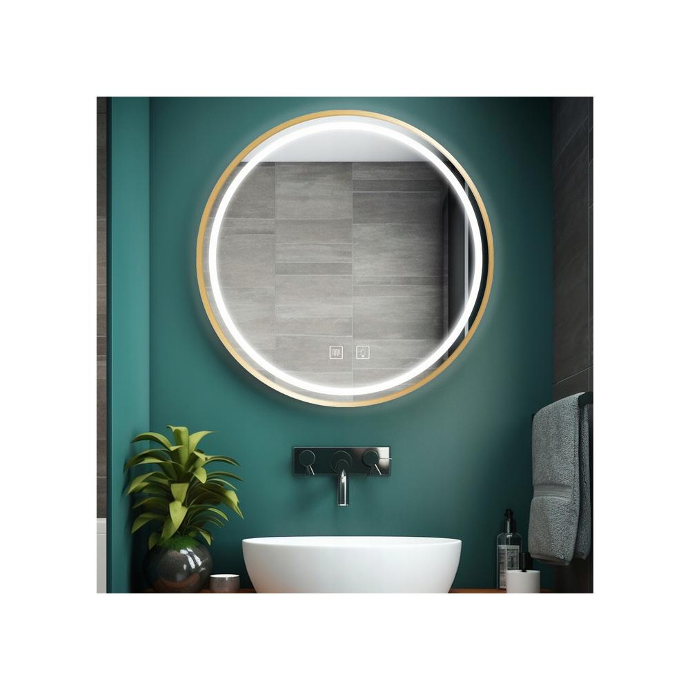 Specchio LED 90cm MMJ BRUSH GOLD