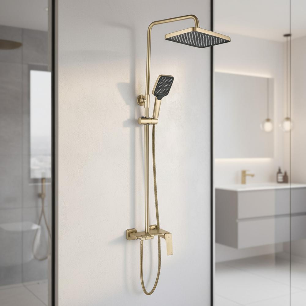 Shower set REA JOE Brush Gold