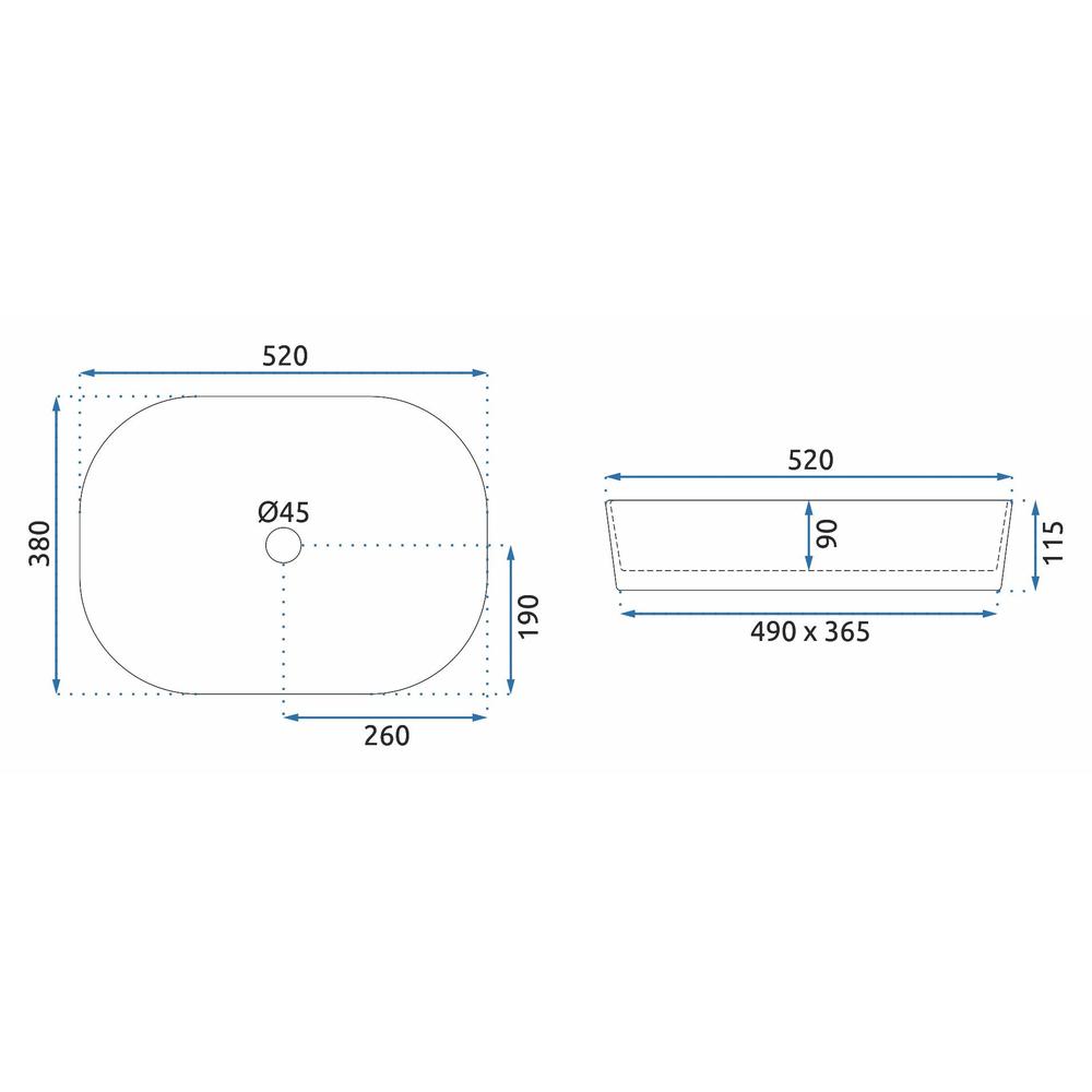 Lavatório de apoio Rea Angie