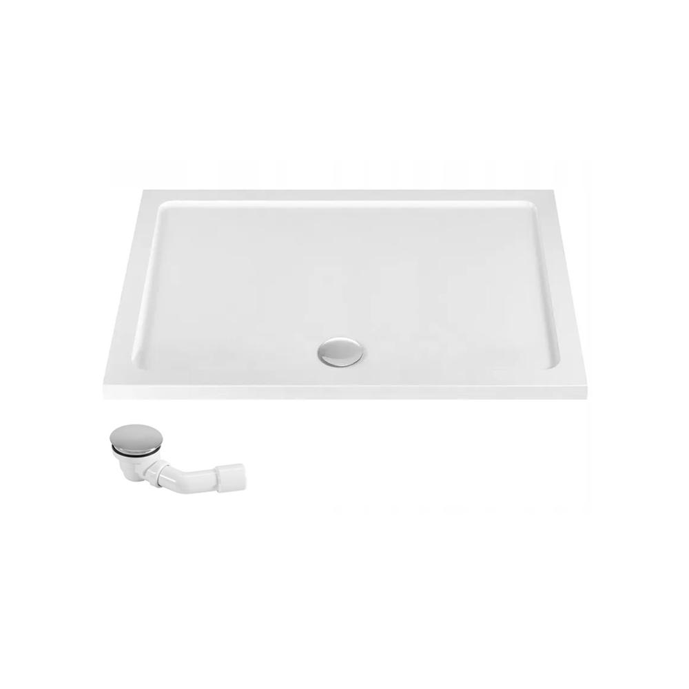 Duschkabine Rea City 80 x 100 Brush Gold