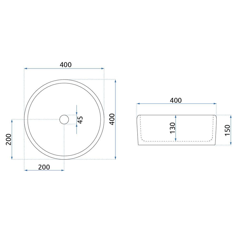 Nadgradni umivaonik REA Florisa