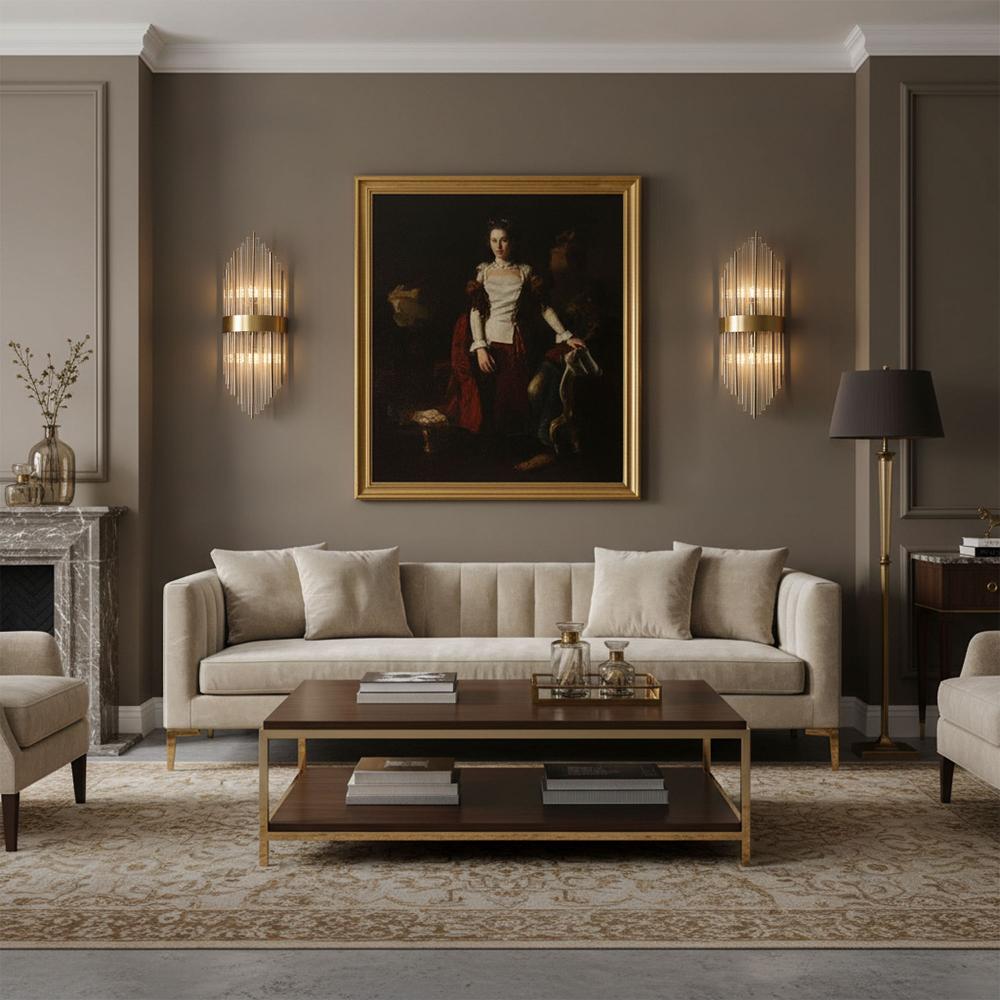 KINKIET ŚCIENNY APP1761-1W Szczotkowane Złoto