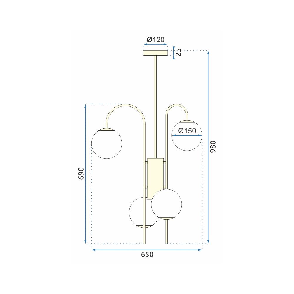 Deckenlampe APP1003-6CP