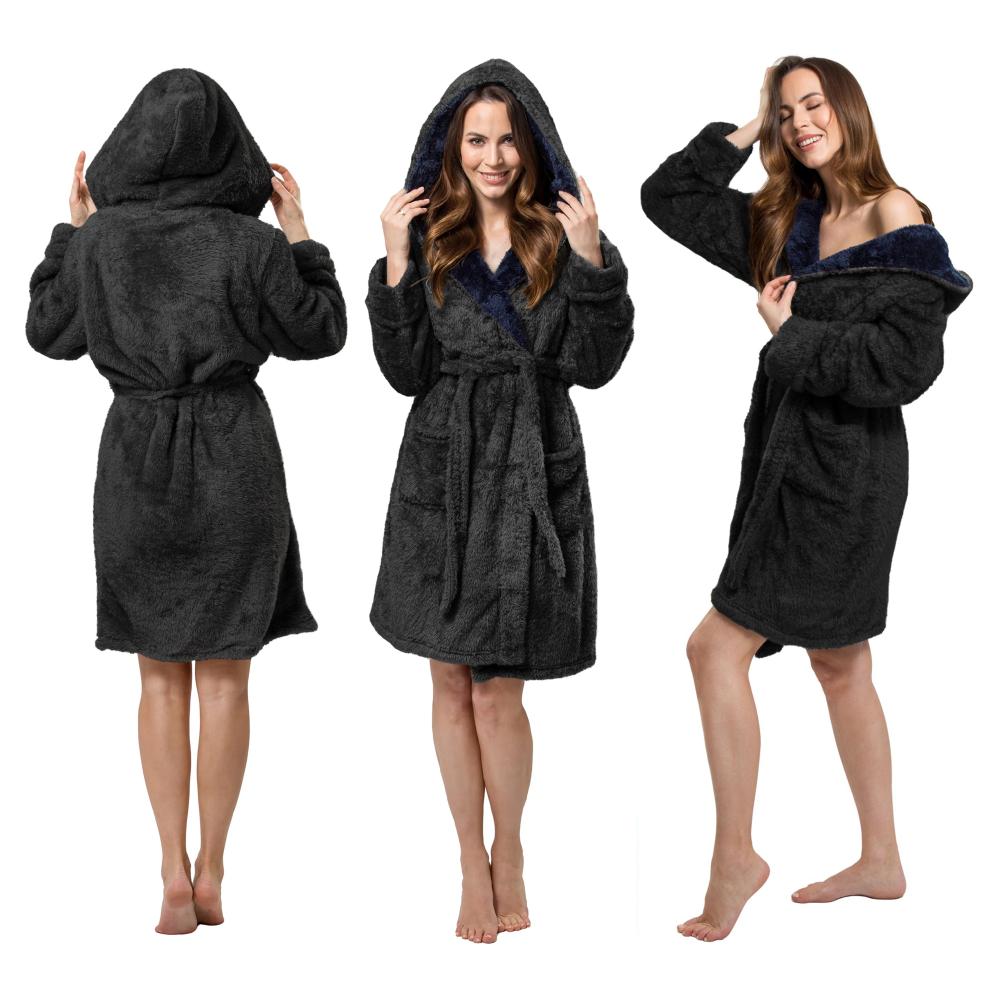 Chalatas Jordan Black Navy Women M