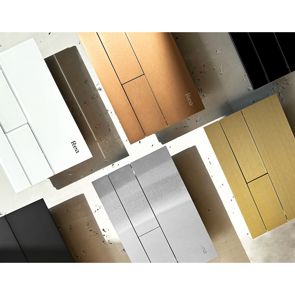 Plaque de commande WC K011A-Q Rea T Brush Copper/Brushed Rose Gold