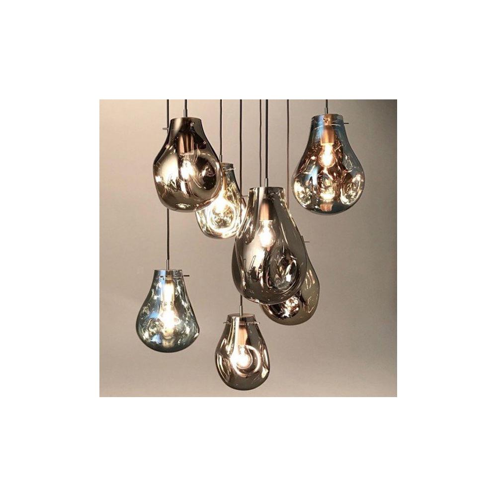 Hängelampe Glas APP329-1CP Silver