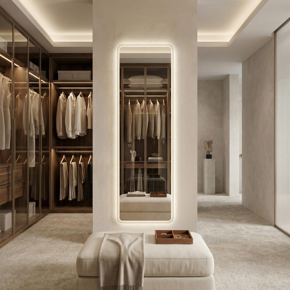 Lustro ścienne LED 150x50cm MOL-SQ