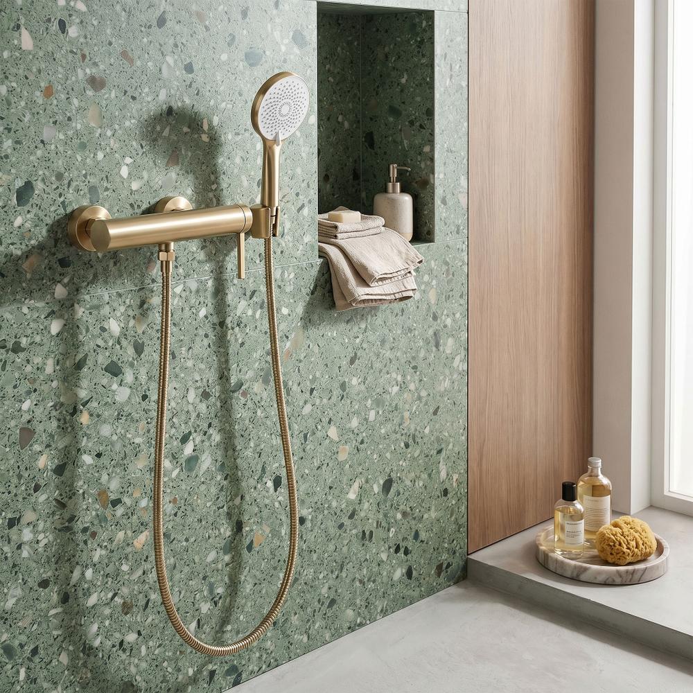 Bateria prysznicowa REA Rivo Złota Szczotkowana