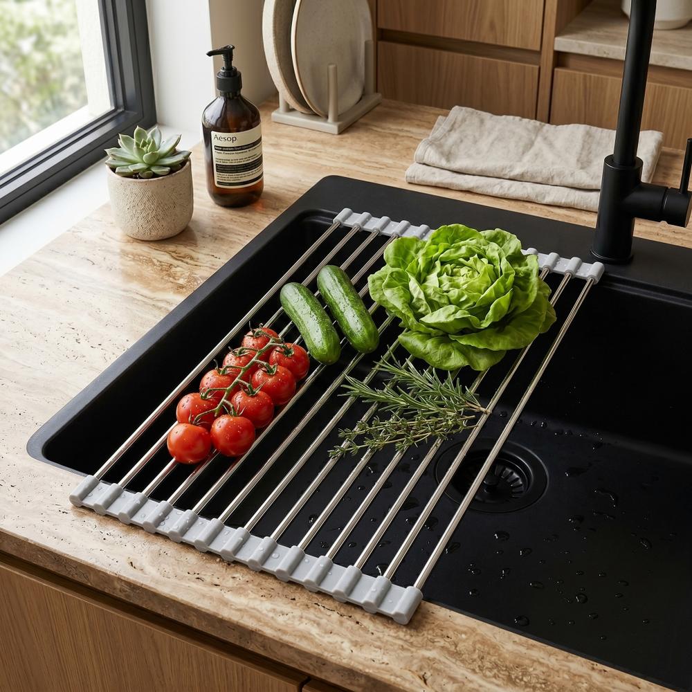 Rolovací odkapávač na dřez REA P12298A Grey