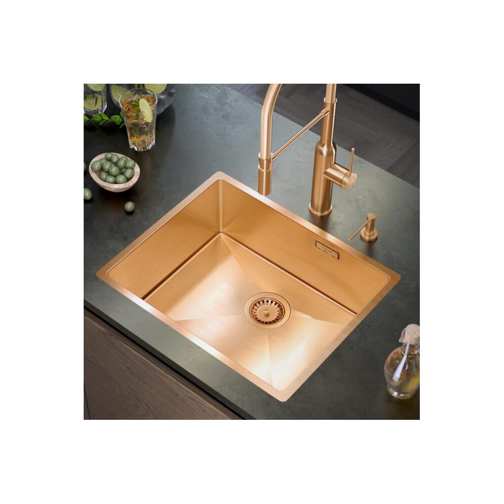Стальная мойка для кухни ANTHONY 60 COPPER