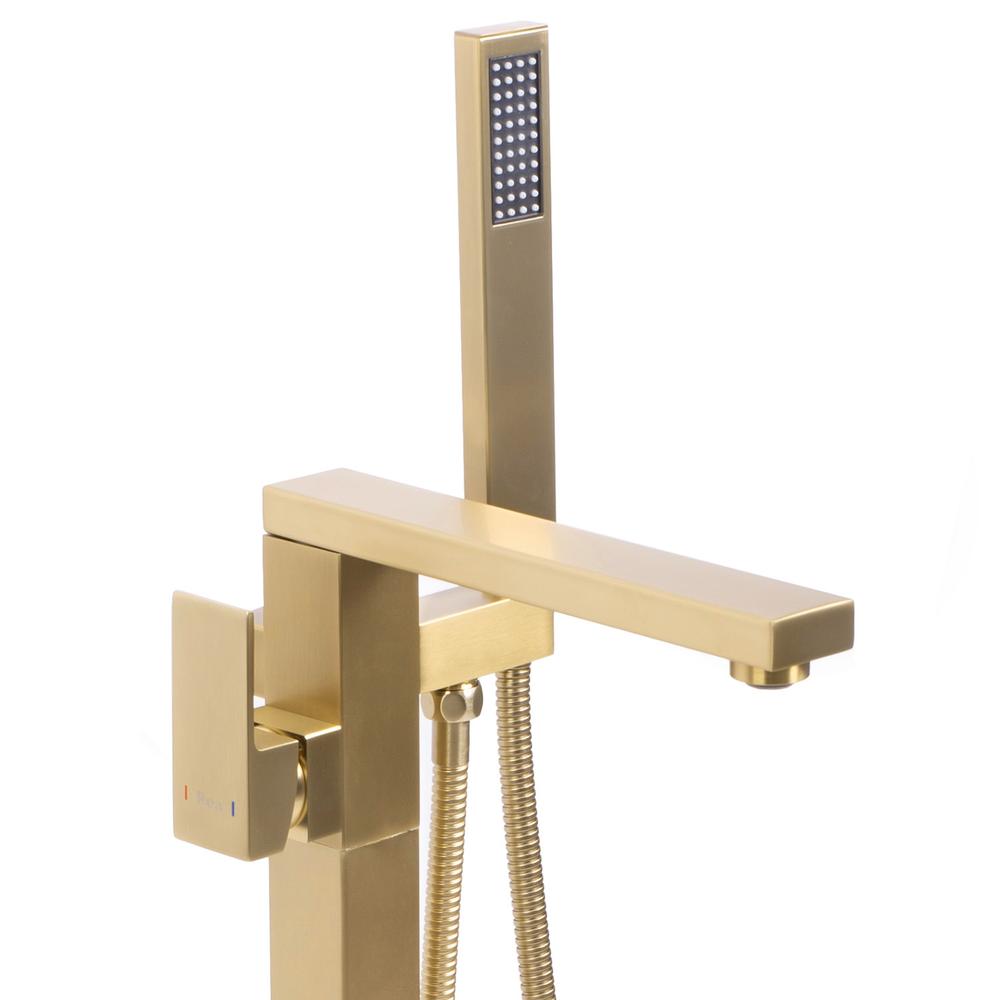 Szabadon álló padló csaptelep Rea TERY Gold Brush