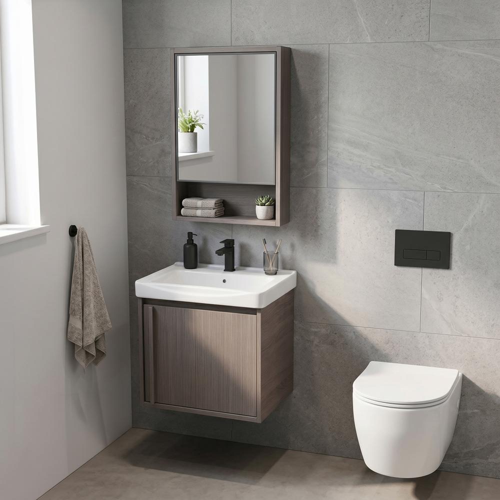 Set mobilier de baie cu lavoar Gama T25023 KJM 50CM