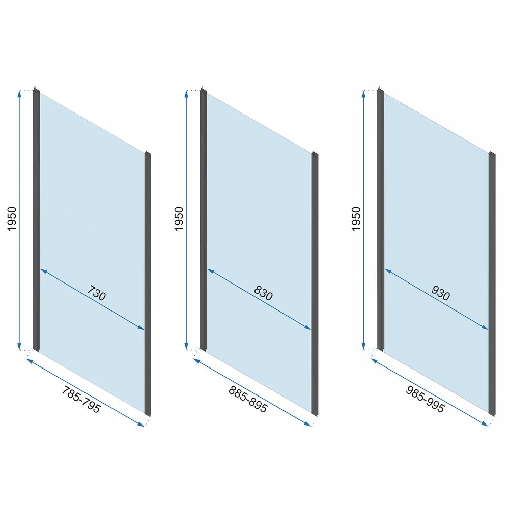 Sprchová kabina REA Rapid Slide Chrome