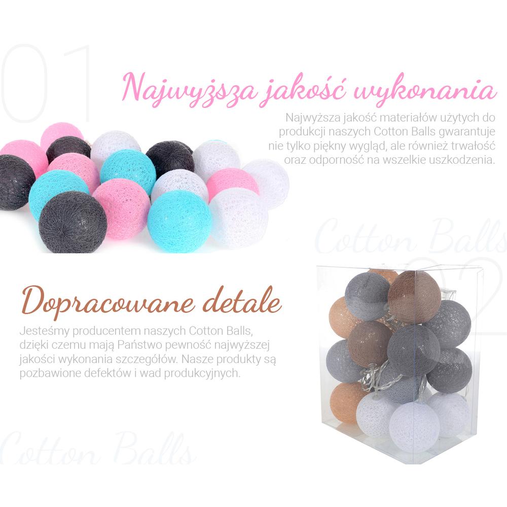 Cotton Balls Kule LED F2