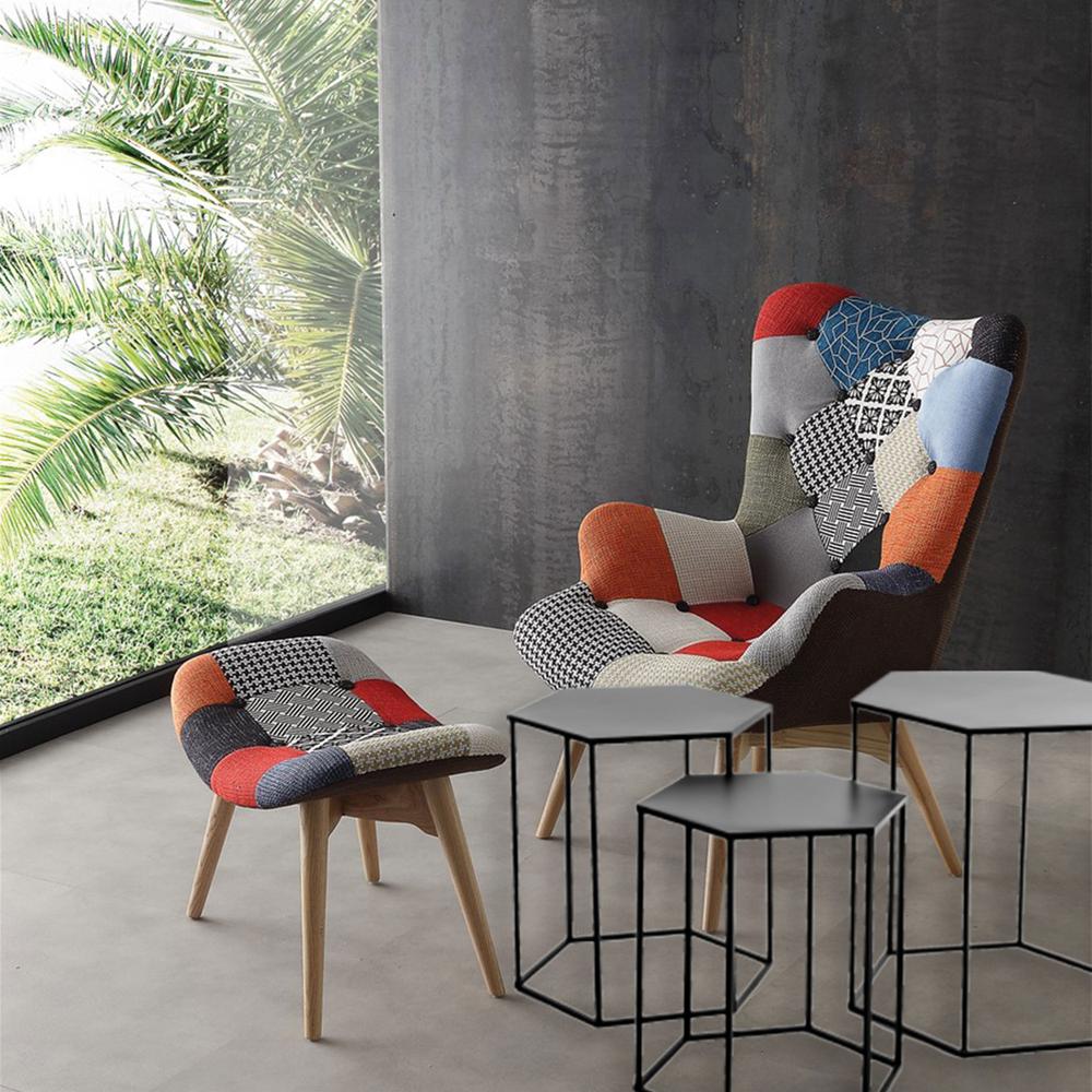 Komplet 3 stolików metalowych SG1710-07