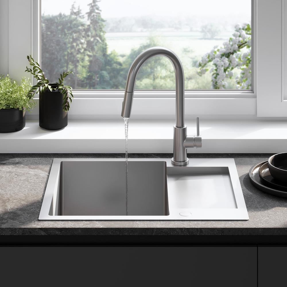 Стоманена мивка Paul BRUSH NICKEL