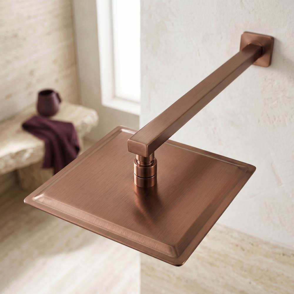 Quadratischer Duscharm REA JS-9022BRG 40cm Brush Copper