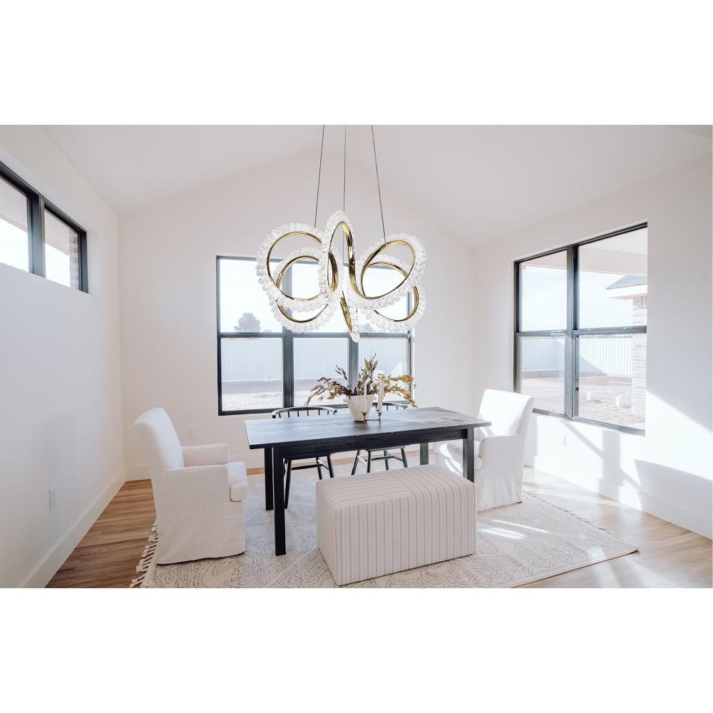 LAMPA WISZĄCA LED G037-CP ZŁOTA