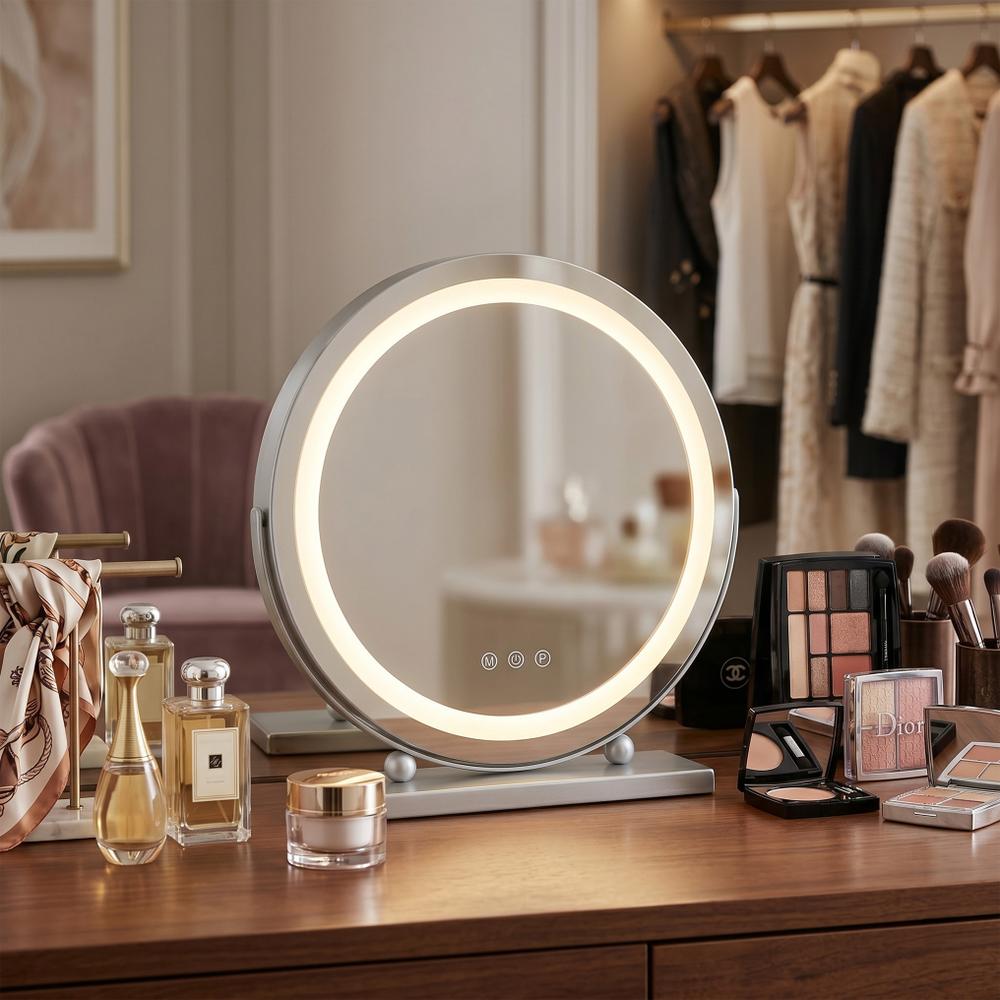 Mirror LED MAKE-UP Chrome 40 cm