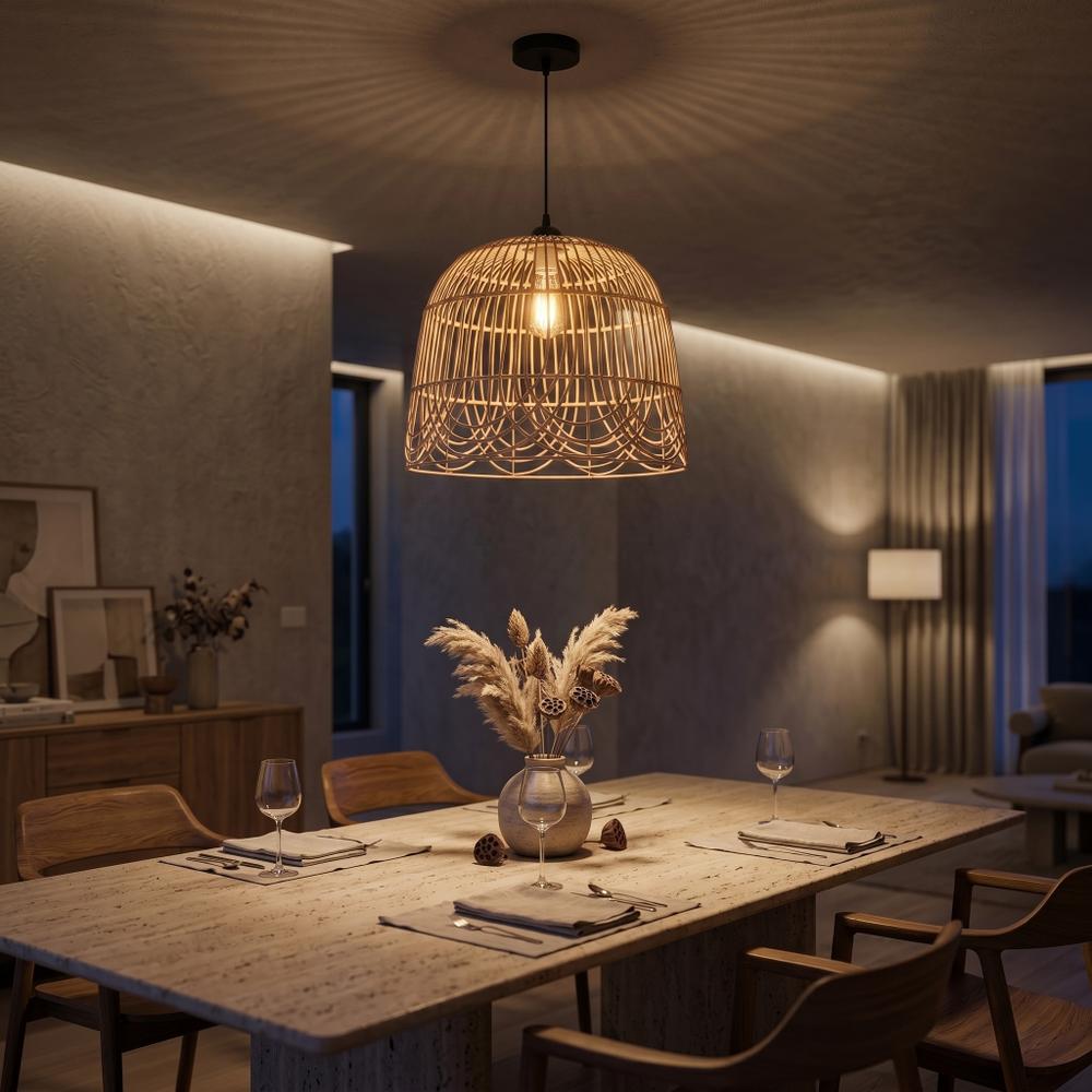 LAMPA SUFITOWA WISZĄCA NATURAL BOHO APP1352-1CP 40 cm