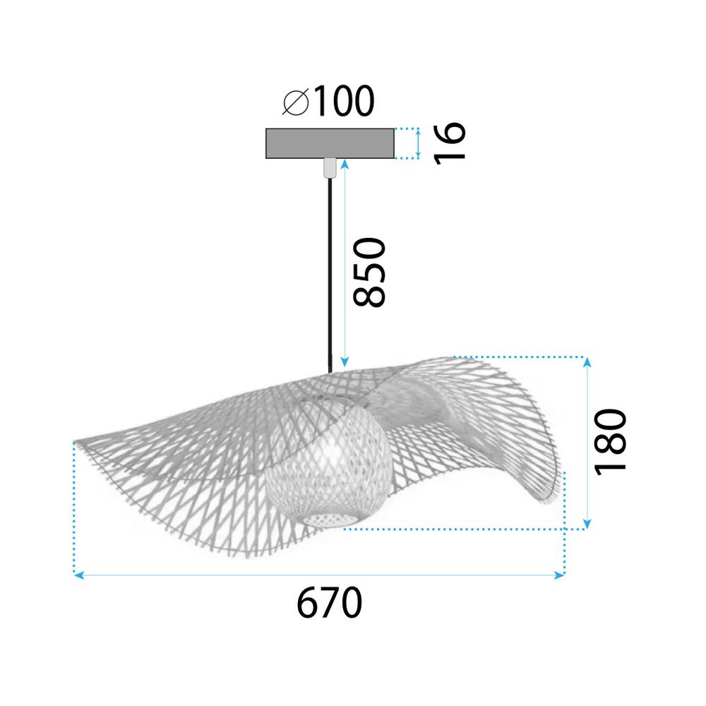 Deckenlampe BOHO APP1548-1CP
