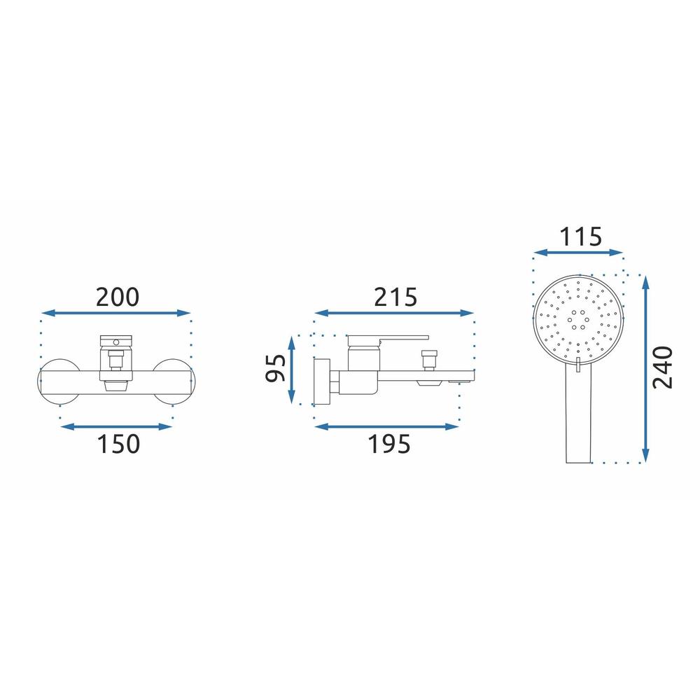 Vanová baterie REA VERSO Black