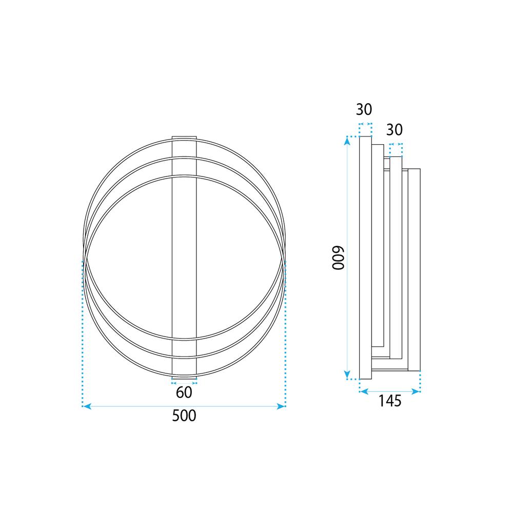 Стельовий світильник LED SWE058-C BLACK