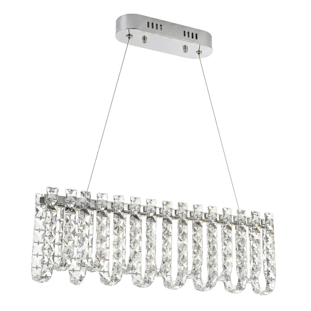 LED кристална висяща лампа SWE073-CP 60cm Chrome
