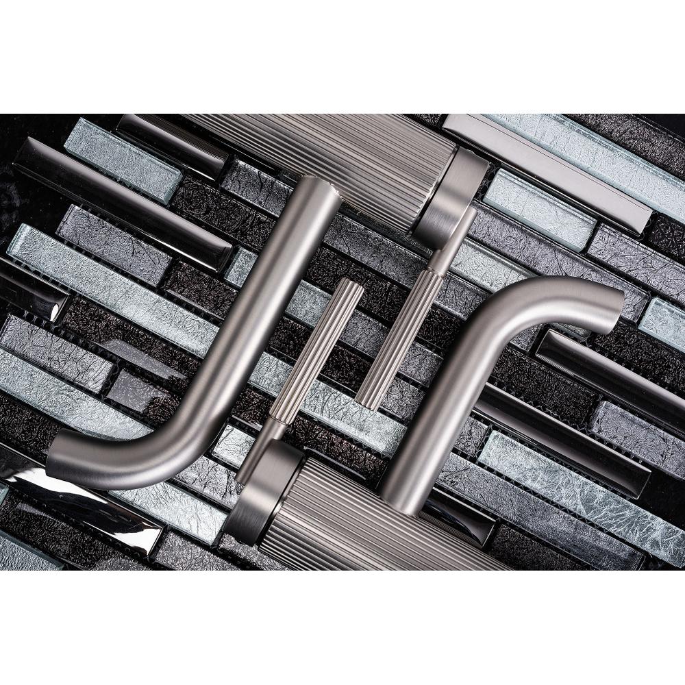 Bateria Umywalkowa REA Argon Nikiel Szczotkowany Wysoka