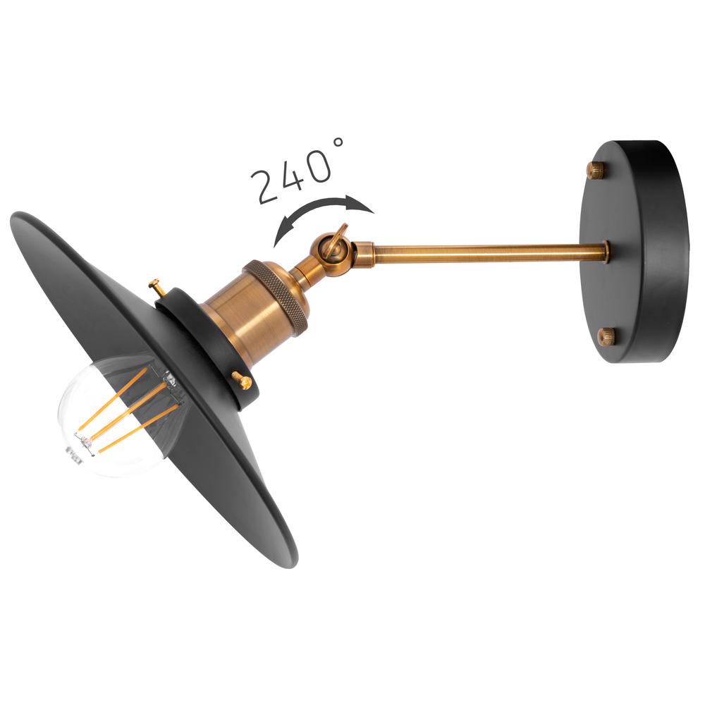 Wandlampe PORTO BLACK