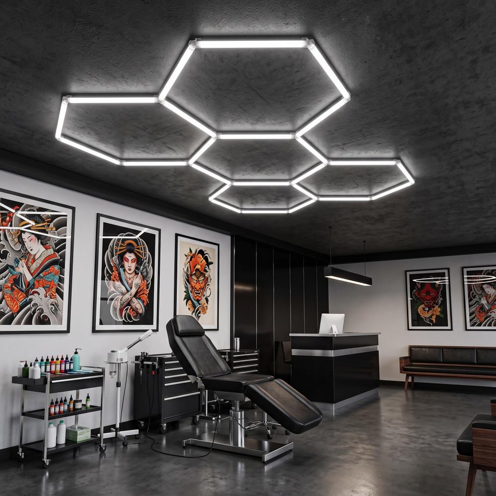 Lampa LED HEXAGON JNH051-H Biała