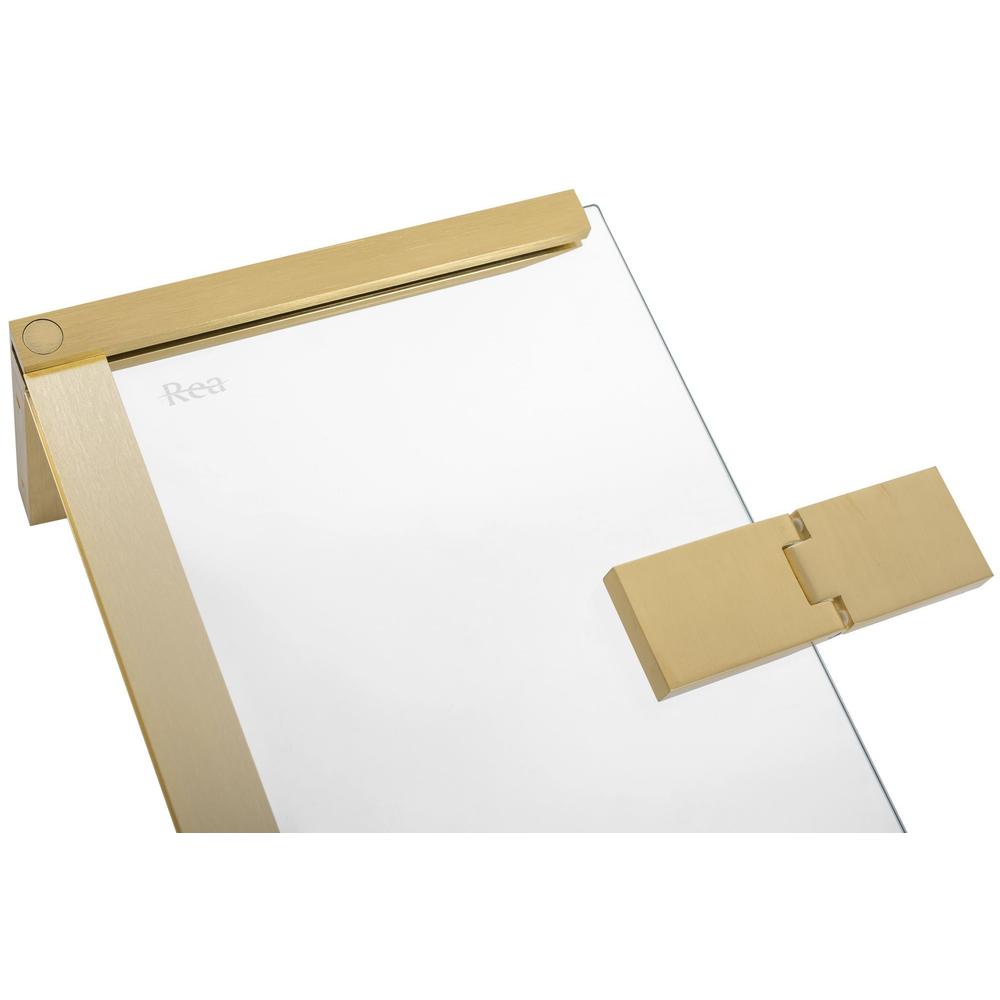 Cabina doccia REA Hugo 100x80 Gold Brush