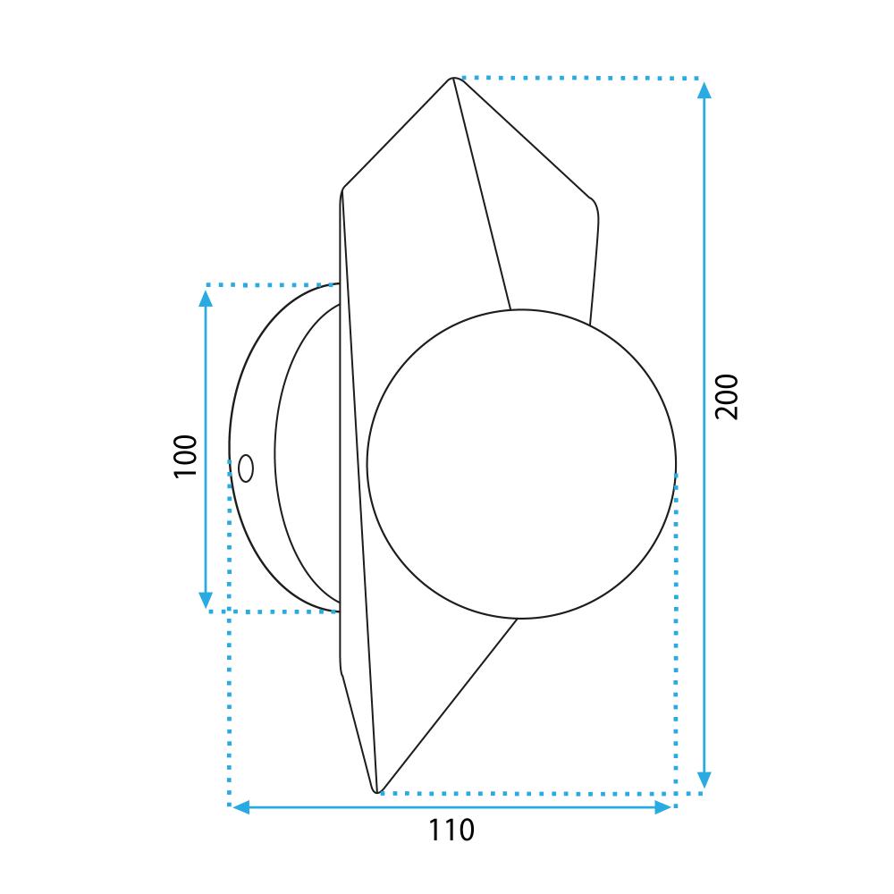 Wandlampe APP1411-W BLACK GOLD