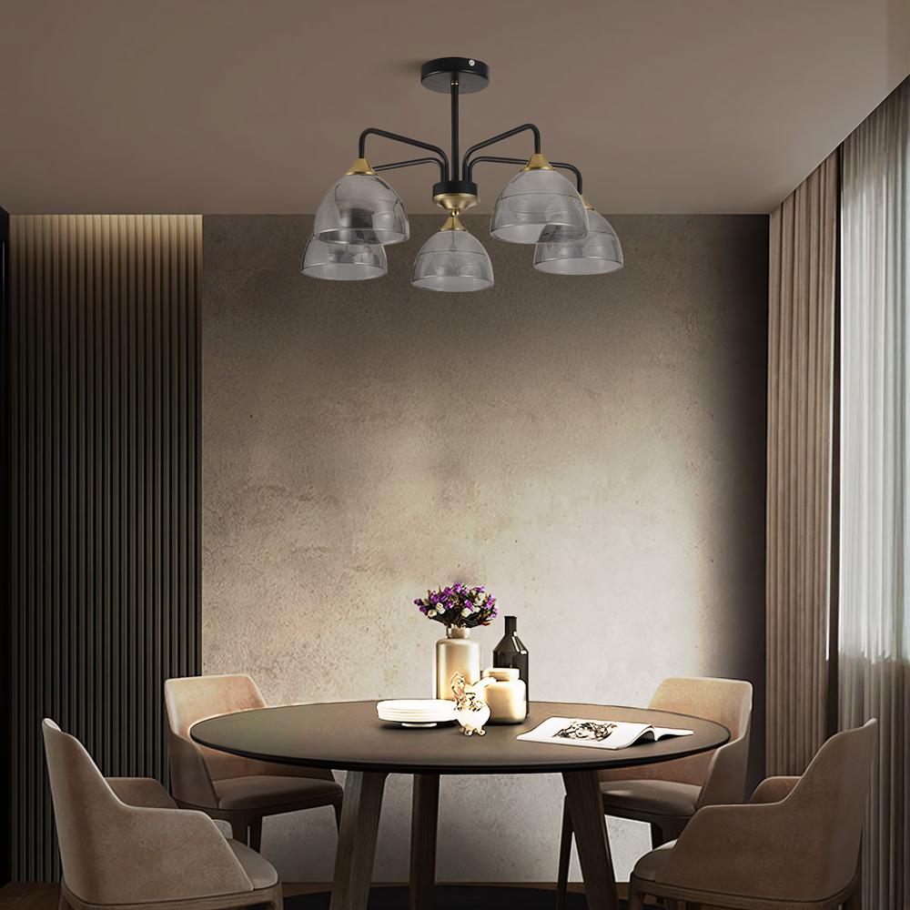 Hängelampe G085-5C BLACK GREY