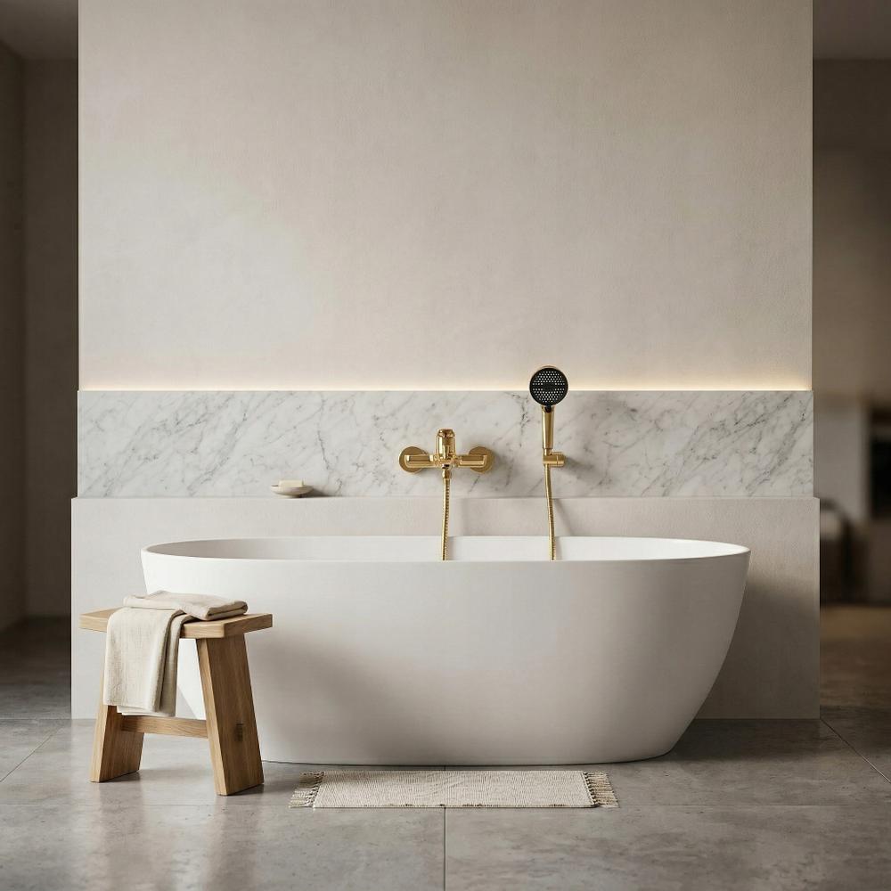 Flessibile doccia Rea Gold 150 cm